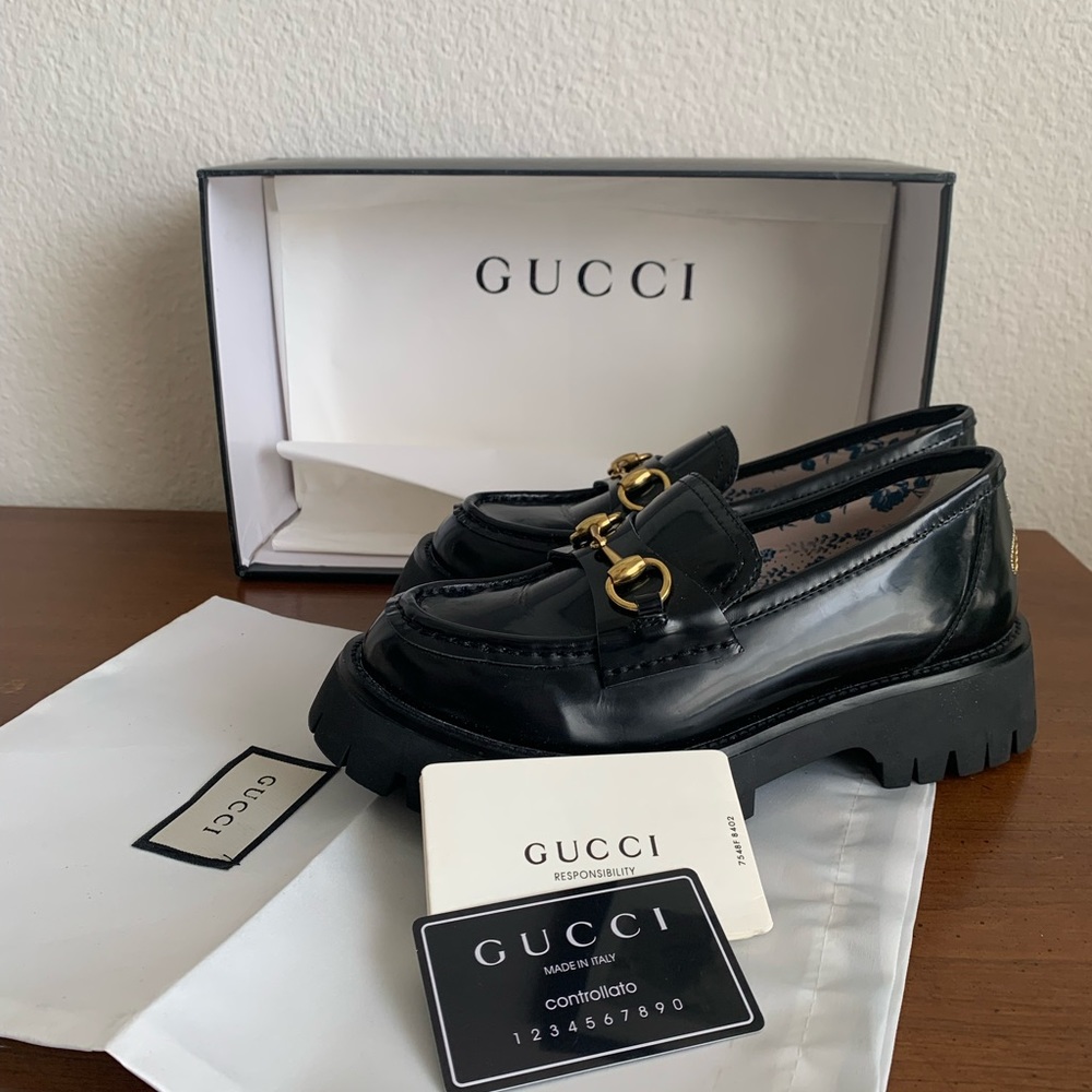 Women's leather lug sole loafer - Picture 8 of 14